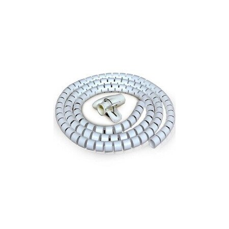 Cable Wholesale Cable Wrap, 1.18 in Inside Dia., 5 ft, White 30SL-09130